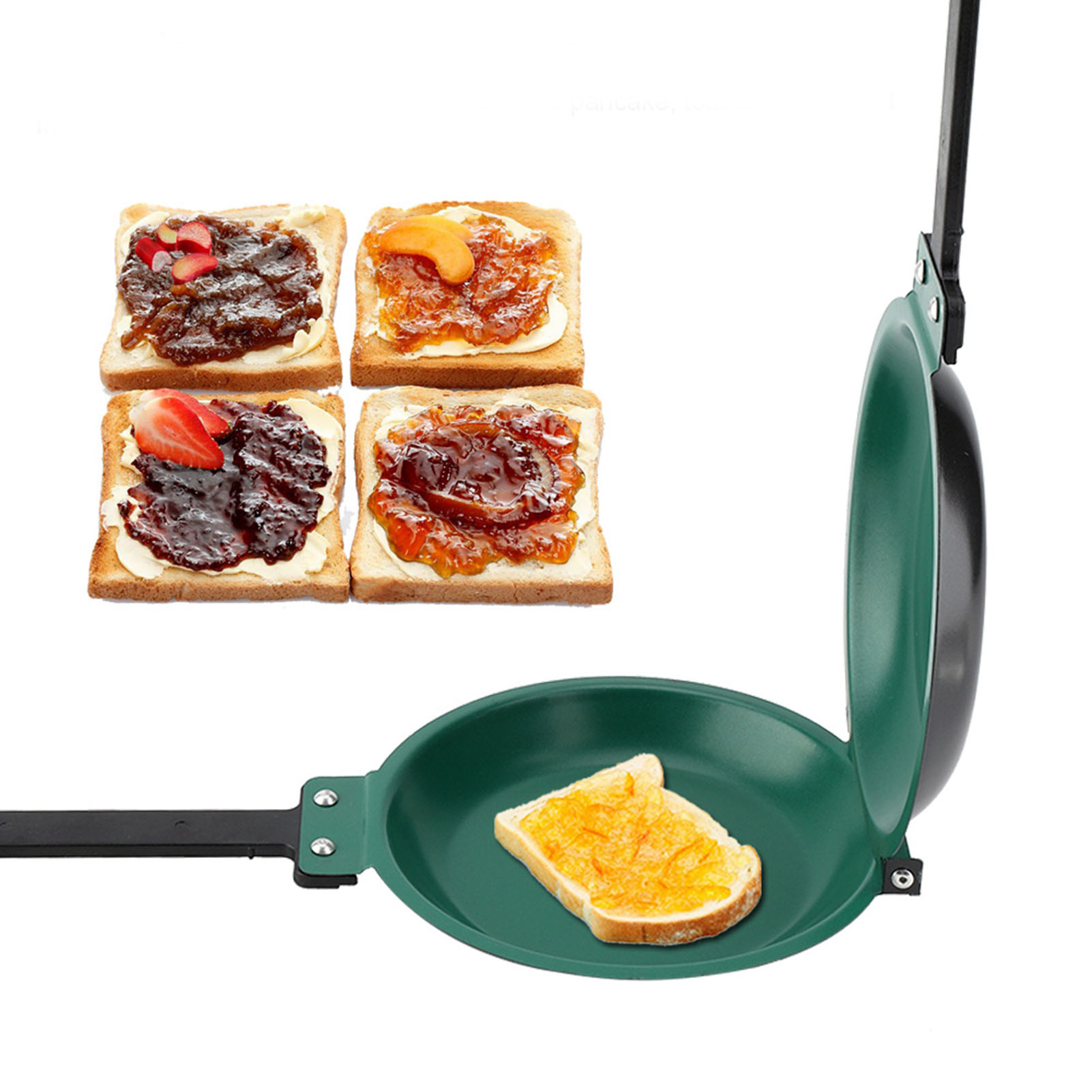 Mini Pancake Griddle - 両面チタン鋼コーティングフライパンパンケーキメーカー家庭用キッチン調理器具パンケーキフライパンキッチン調理器具