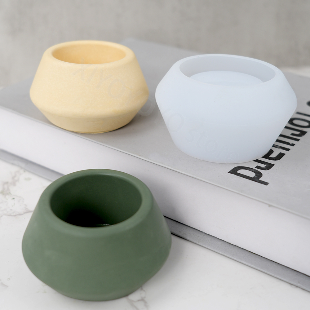 Potsticker Mold - 家の装飾のための丸いボウルの収納ボックス,シリコン型,特許取得済みのキャンドルの製造,コンクリートのセメント金,DIY,樹脂の植木鉢
