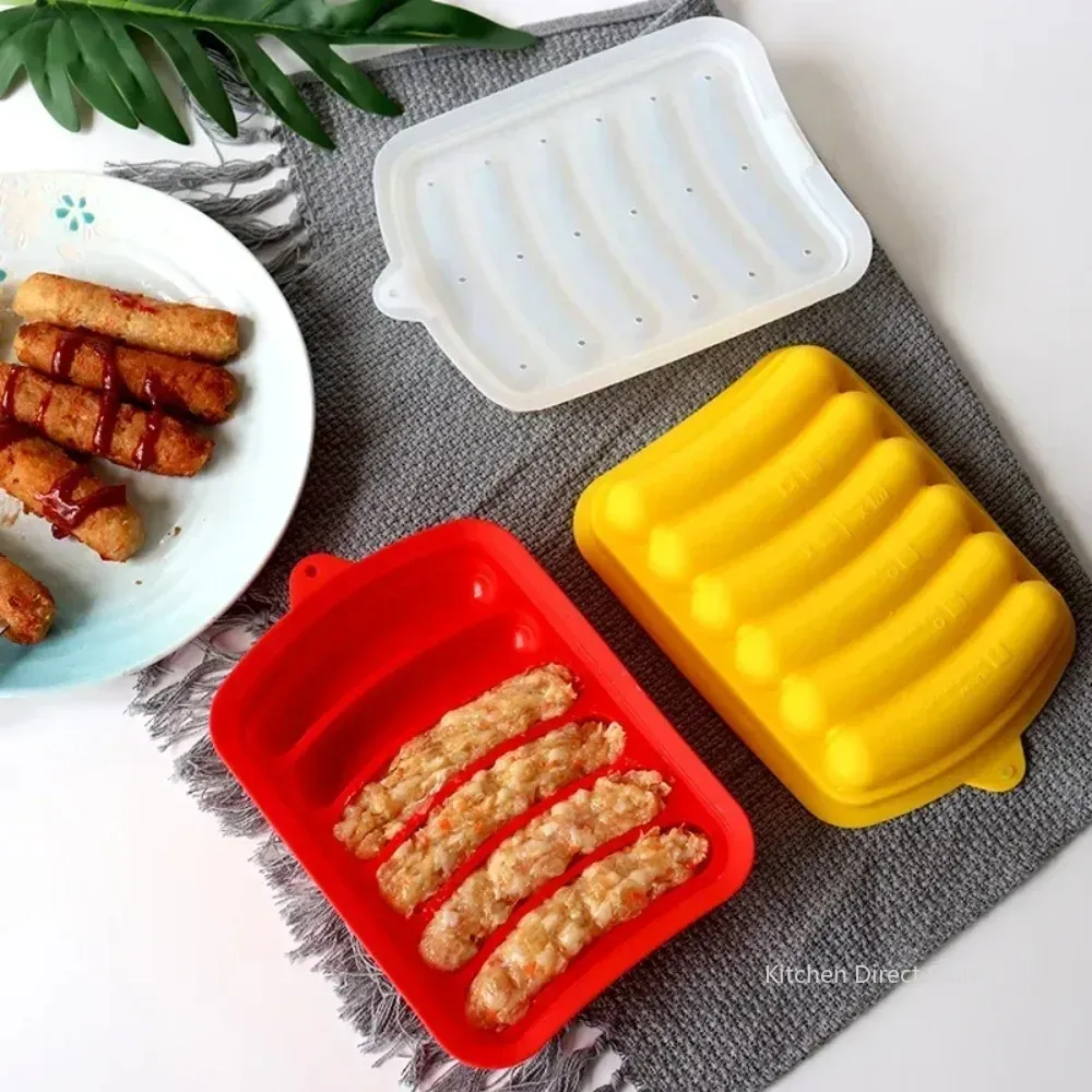 ソーセージメーカー型 6グリッド シリコン製 DIY ハム  - Hot Dog Press のレビューと価格