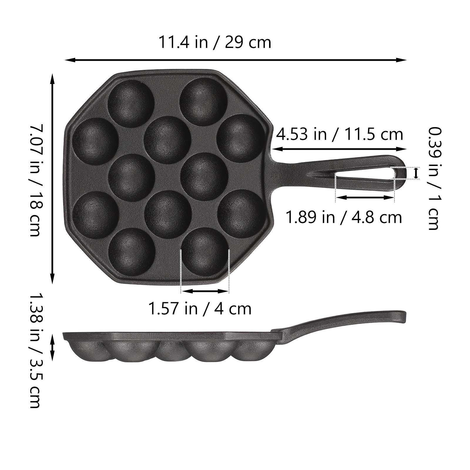 たこ焼き器 鋳鉄製 12個型 ノンスティック加工 グリルプレ - Takoyaki Grill Plate のレビューと価格