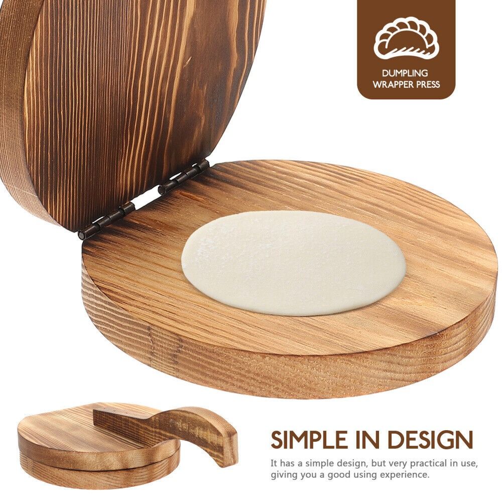 DIY木製餃子皮プレス機、ペストリーツール、キッチンベーキン - Dumpling Press Set のレビューと価格