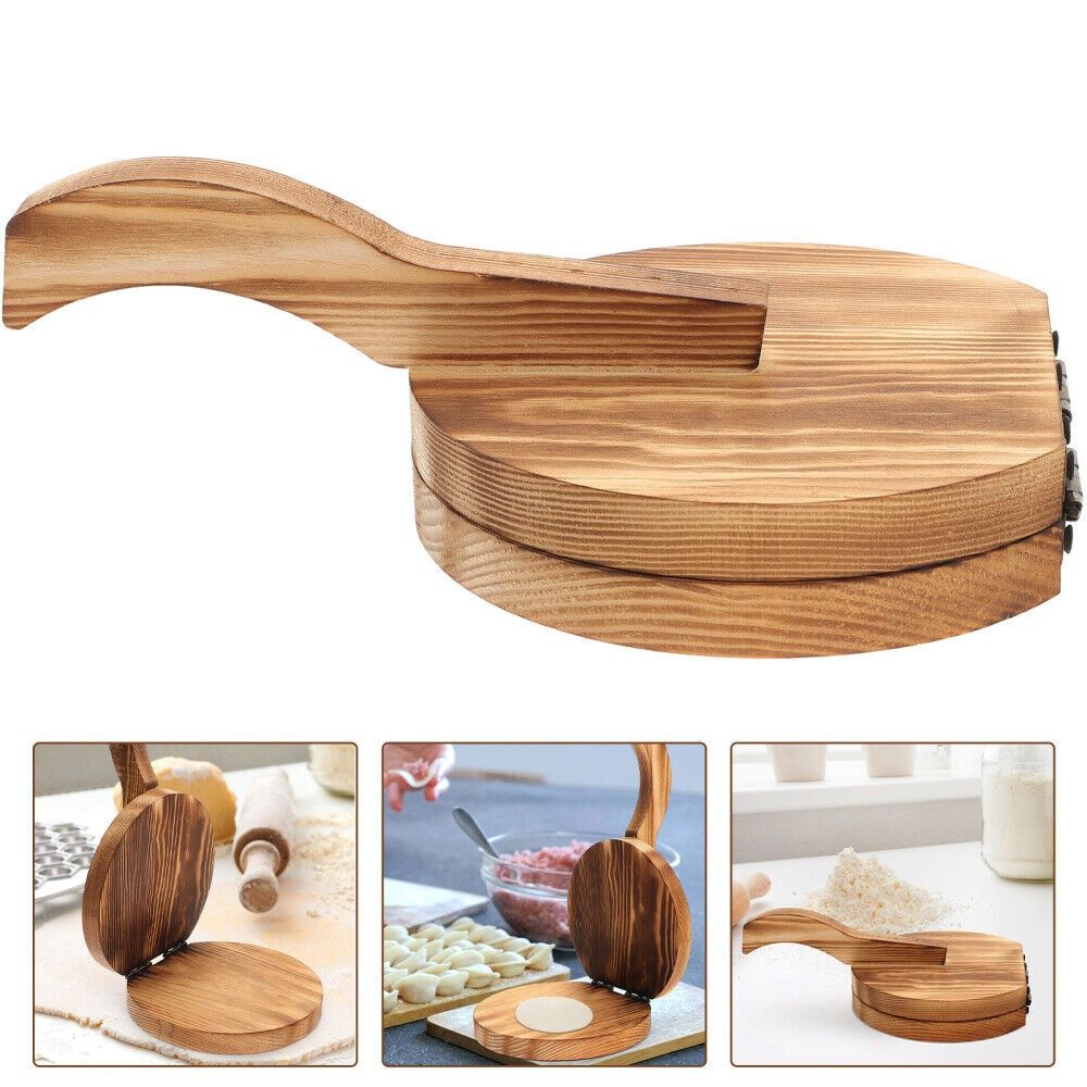 DIY木製餃子皮プレス機、ペストリーツール、キッチンベーキン - Dumpling Press Set のレビューと価格