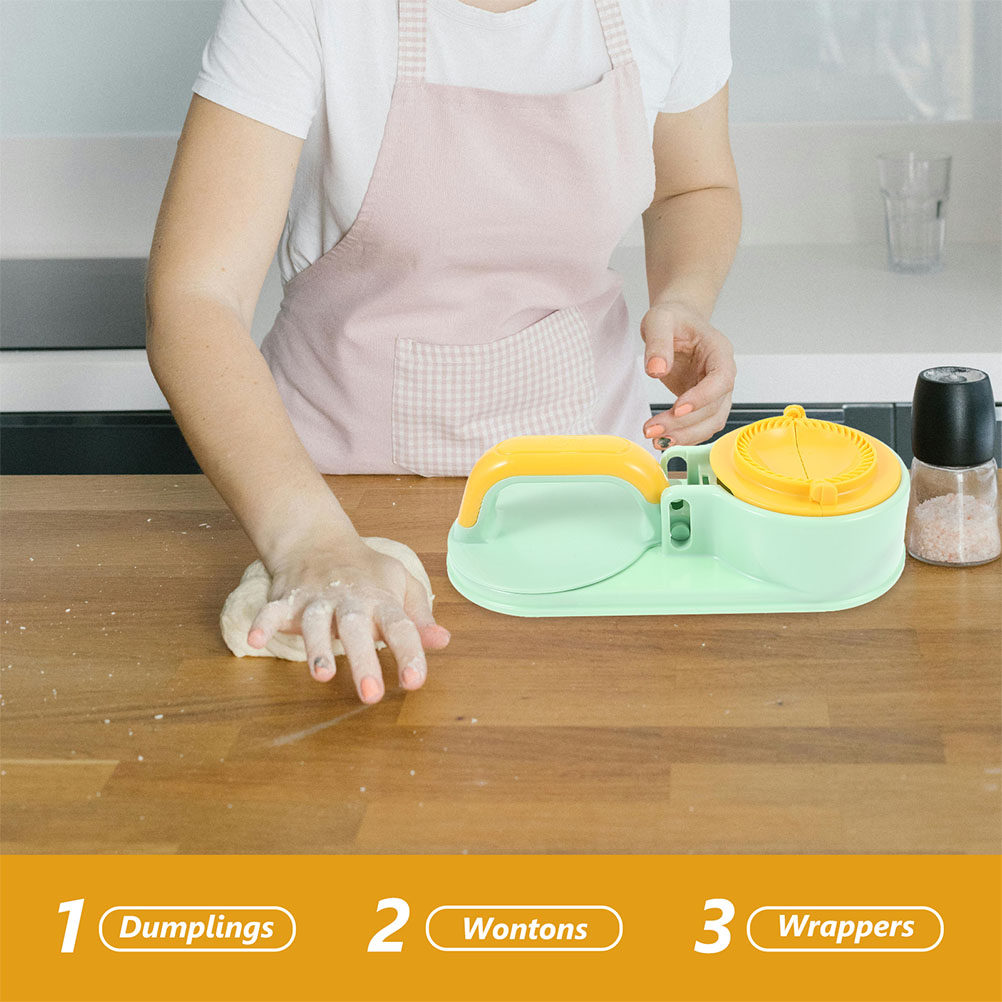 餃子の皮を作るための型 2個セット。人間工学に基づいた設計で - Dumpling Press Set のレビューと価格