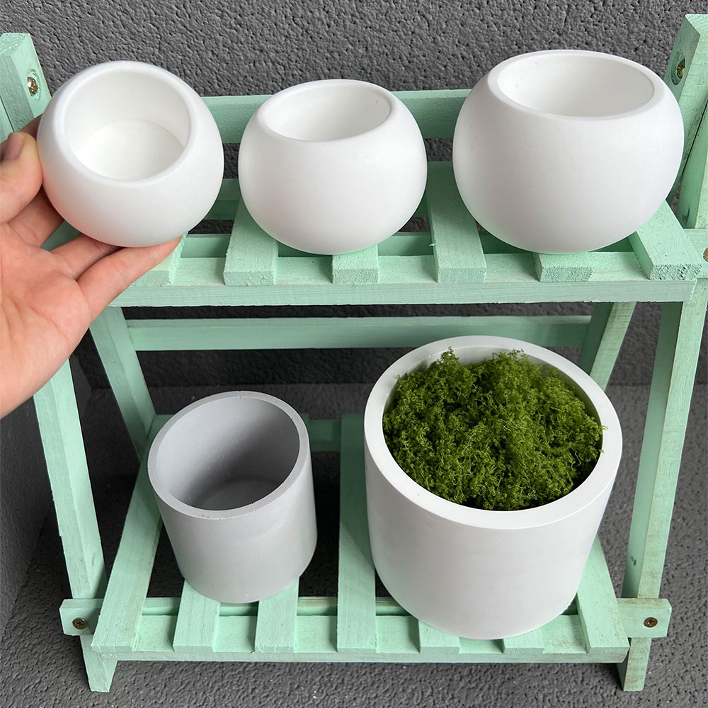 植木鉢,室内装飾用の球面シリコンモールド,日曜大工,セメント - Potsticker Mold のレビューと価格
