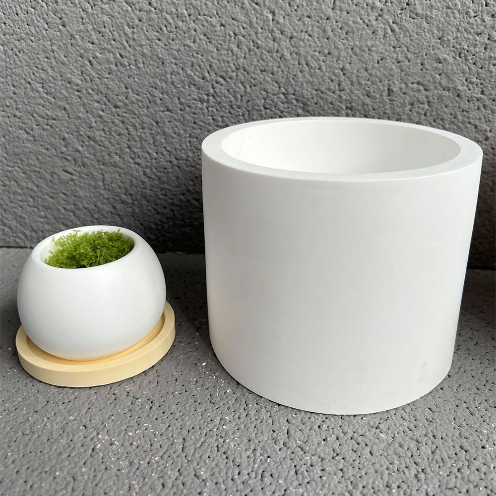 植木鉢,室内装飾用の球面シリコンモールド,日曜大工,セメント - Potsticker Mold のレビューと価格