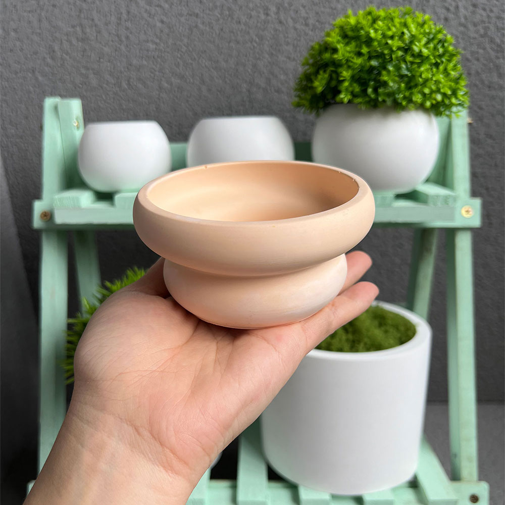 植木鉢,室内装飾用の球面シリコンモールド,日曜大工,セメント - Potsticker Mold のレビューと価格