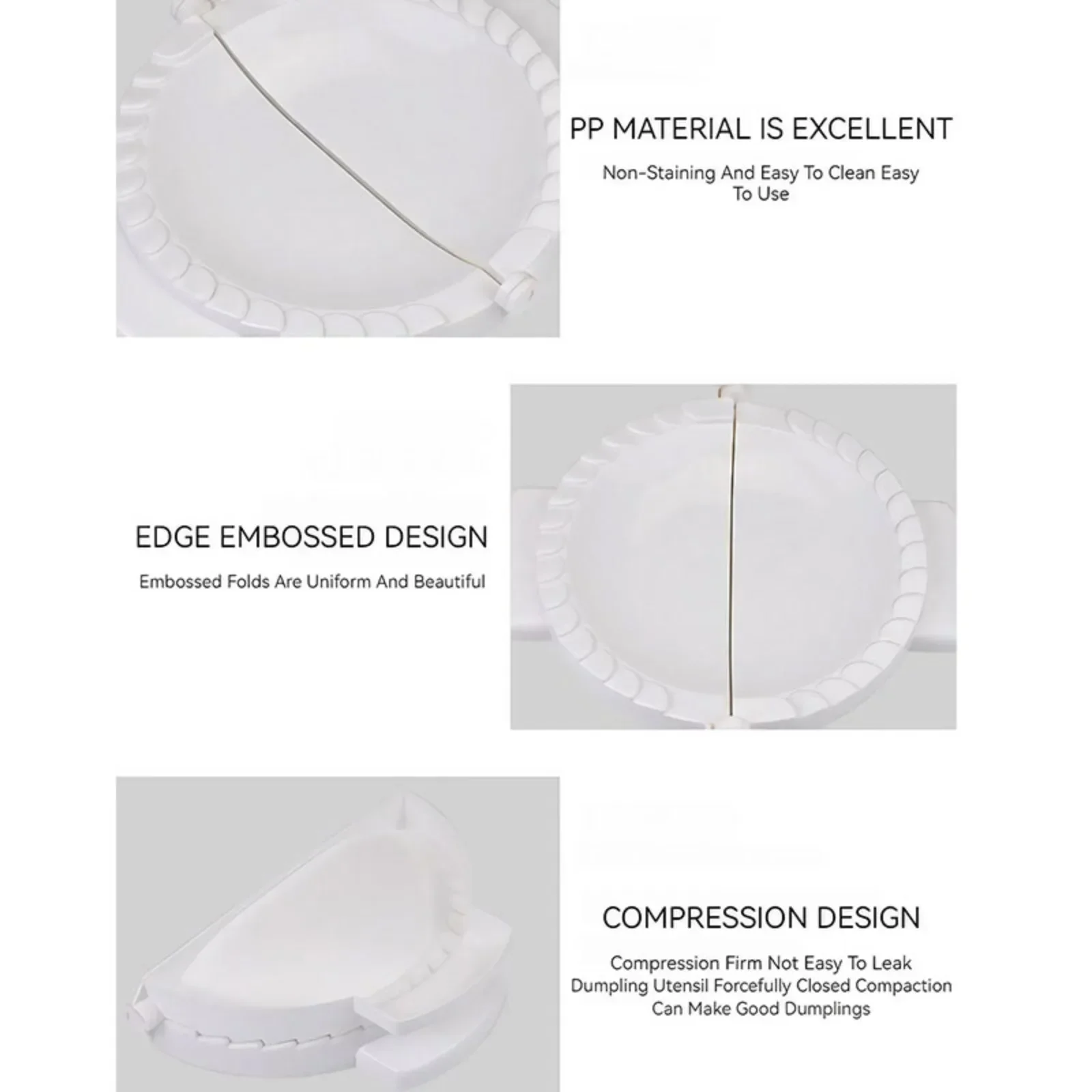 DIY 餃子型プレスキッチンアクセサリーピエロギメーカーペス - Dumpling Press Set のレビューと価格