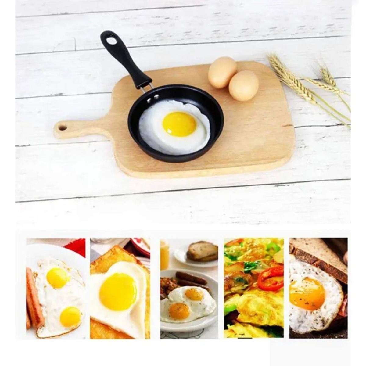 ミニフライパン ハンドル付き ポータブル卵オムレツスキレット - Mini Pancake Griddle のレビューと価格
