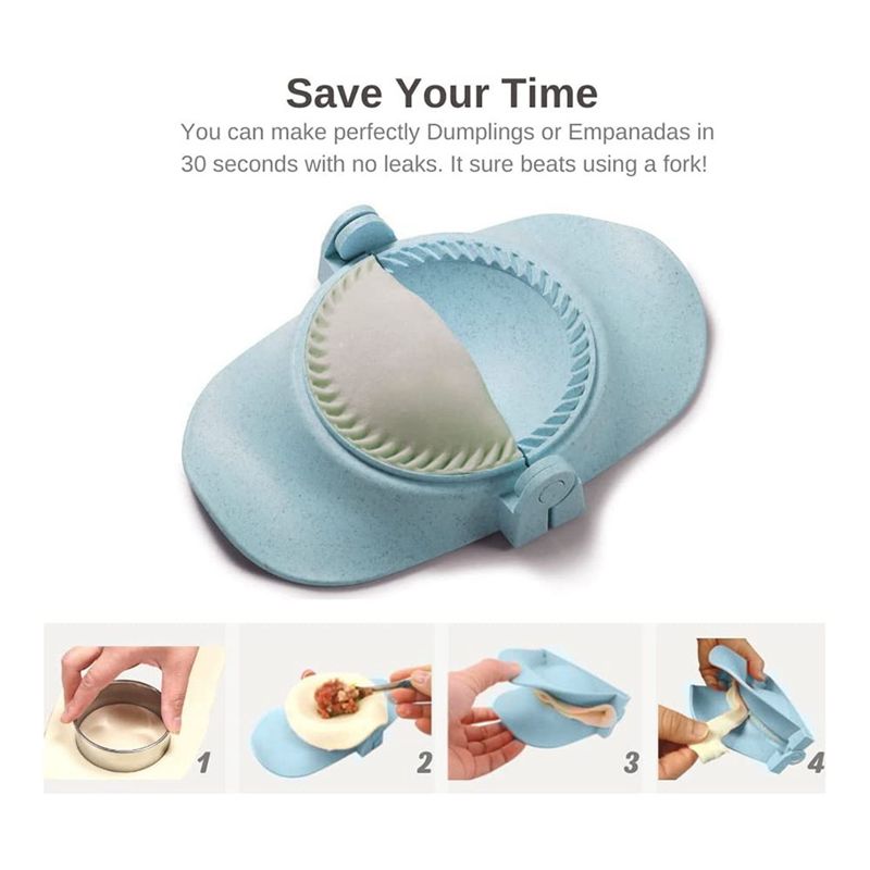 【新商品】在庫あり - 1セットの餃子型とカッター、エンパナ - Dumpling Press Set のレビューと価格